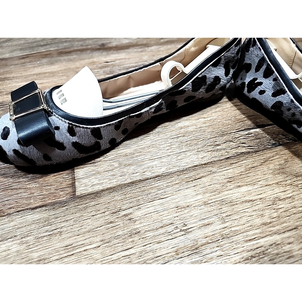 Cole Haan Womens Leopard Calf Hair Patent Leather Wedge Shoes 9.5 B Cheetah Gray - Picture 6 of 13